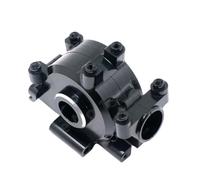 Rc Caja De Cambios Compatible Con Losi Para Baja Para Rock Para Rey Caja De Cambios Delantera De Metal Carcasa De Caja De Cambios Mamparo 1/10 RC Modelo De Coche Piezas De Mejora(Black)