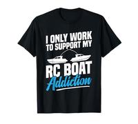 RC Capitán Control Remoto Barco Crucero Adicción RC Barco Camiseta
