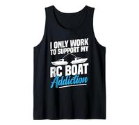 RC Capitán Control Remoto Barco Crucero Adicción RC Barco Camiseta sin Mangas
