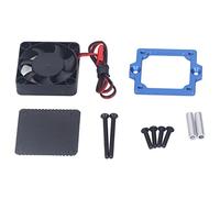 RC Car ESC ventilador de refrigeración DC 5V plástico aleación de aluminio estable alta seguridad ESC disipador de calor para Traxxas 1/10 RC juguete (Azul)