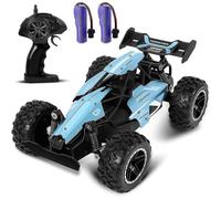 Rc Car Remote Control Toys for Kids Alloy Cars 2wd 2.4ghz Truck 15+km/h High Speed Racing Car Buggy with Two Batteries Gift for Girls And Boys