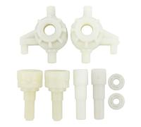 RC Car Replacement Parts Set | 1/10 Scale Front Wheel Bearing Carriers | High Durability Plastic for Racing RC Cars/Off Road Vehicles | 8 Piece Vulnerable Parts Kit