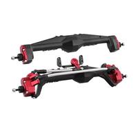 RC Car Repuestos Kit Para Axial Para Capra 1.9 Para UTB AXI03004 F9 Para Wraith 90018 RR10 1/10 RC Crawler Pieza De Actualización Eje Portal Delantero Y Trasero Metal(Black Red,Front And Rear)