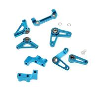 RC Car Repuestos Kit para Tamiya TD4 1/10 RC Accesorios De Coche Kit Piezas Mejora Metal Componentes del Brazo Dirección Conjunto Montaje Servo