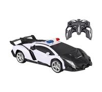 RC Car Robot Toy, Transforming Vehicle Music Lights, Remote Control Feature Interactive Learning, Educational Fun, Home School Garden Backyard Kids Holiday Play, 280g