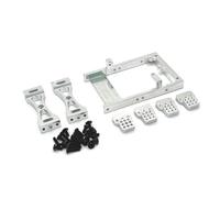 RC Car Servo Supractor de Soporte C14 C24 B14 B24 MN MN99S Piezas de actualización de la Torre de Choque de Huelga Cruzada MN99S Compatible con Varios Modelos de 1 a Escala de 10(Silver)