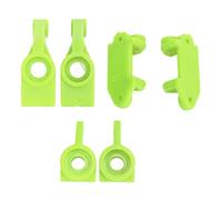RC Car Steering Cup & Rear Axle Cup Set | High - Strength Plastic for Rustler/Stampede/Slash 2WD 1/10 Versions | Robust C Hub Carrier Replacement Parts | Fits 80372 80712 (Green)