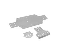 RC Car Upgrade Front and Rear Guard Plates + Metal Underbody Armor Kit for MJX 7303 1/7 Rally Car RC Car Accessories