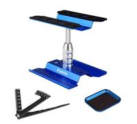 RC Car Work Stand Aluminum Repair Workstation 360 Degree Rotation Lift Lower w/Screw Tray/RC Regla for 1/8 1/10 1/12 1/16 Escala Traxxas TRX4 Axial Arrma Redcat Losi RC Crawler Monster Truck Buggy