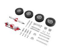 RC Carreras Piezas para MN MN82T LC79 MN82S MN82Pro para MN82 1/12 para Cubo Neumático con Bloqueo Talón Metal Juego Varillas Tracción Eje Delantero Y Trasero Accesorios Coche RC(White)