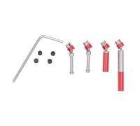 RC Center Drive Soatf de acero inoxidable RC Dibujos RC El eje de actualización Piezas de actualización Hobbyplus 1/18 4WD CP18P (Rojo)