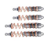 RC Coche Amortiguadores Compatible con ARRMA 6S para Kraton para Notorious para Outcast 1/8 RC Piezas De Actualización De Coche 4 Uds Amortiguador Trasero Delantero De Aceite Metálico(Gray)