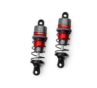 RC Coche Amortiguadores Compatible con FW06 TT01 M05 M06 1 Par De Amortiguadores Hidráulicos De Metal 1/10 RC Coche De Control Remoto Coche De Derrape para Carrera Plana(Red)