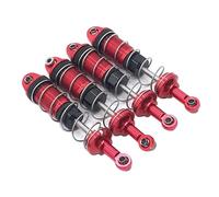 RC Coche Amortiguadores Compatible con HB ZP1001 ZP1002 ZP1003 ZP1004 1/10 RC Coche Juguetes Piezas De Mejora 4 Uds Accesorios De Repuesto De Amortiguador De Metal(Red)