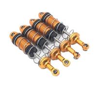 RC Coche Amortiguadores Compatible con HB ZP1001 ZP1002 ZP1003 ZP1004 1/10 RC Coche Juguetes Piezas De Mejora 4 Uds Accesorios De Repuesto De Amortiguador De Metal(Yellow)