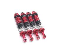 RC Coche Amortiguadores Compatible con HB ZP1001 ZP1002 ZP1003 ZP1004 ZP1008 4 Uds Amortiguador De Aceite De Metal Amortiguador 1/10 RC Piezas De Actualización De Coche(Red)