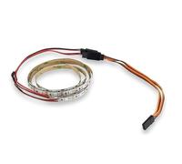 RC Coche Barra de Luz Para Traxxas Para Tamiya Para ARRMA Camión Teledirigido 1/10 Para Buggy, Piezas De Decoración Coche, Tira Luces, Lámparas Chasis 50cm Con Cable Y(Red)