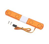 RC Coche de Policía Luz Simulación Modelo Coche LED Flash Luz RC Coche Alarmante Luz para 1:8 1:10 RC Modelo Coche(Amarillo)