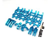 RC Coche Dirección Copa Para VKAR 1/10 Brazo De Dirección Delantero Y Trasero De Metal Copa Giratoria Trasera C Para Juego De Asiento RC 4WD Reemplazo Y Uso De Control Remoto Para Automóvil(Blue)