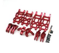 RC Coche Dirección Copa Para VKAR 1/10 Brazo De Dirección Delantero Y Trasero De Metal Copa Giratoria Trasera C Para Juego De Asiento RC 4WD Reemplazo Y Uso De Control Remoto Para Automóvil(Red)