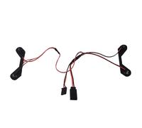 RC Coche Faros Delanteros para Arrma para Granite para Grom Mega 380 Cepillado 4X4 1/18 5V Sistema Iluminación Delantera Trasera Lámpara Luces Antiniebla Pieza De Actualización para Monster Truck