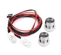 RC Coche LED Luces, 2 Pcs 20mm Faro LED Luces para RC Modelo Drift Car Vehículo Accesorio(19# Luz roja)