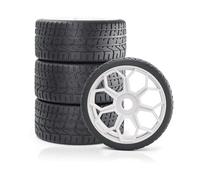 Rc Coche NeumáTico Piezas Para Arrma Para Delitos Graves Para Infracciones 6S Para BLX 4 Neumáticos RC De 2,9" Diámetro Exterior De 3,94" Con Ruedas De Panal Accesorios De Actualización(White)