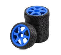 RC Coche NeumáTico Piezas para Arrma para KM C3 para Mustang CNE 1/7/8 17 Mm Repuestos Accesorios Bujes Y Neumáticos Coche RC Vehículos Todoterreno Y Orugas(Blue)
