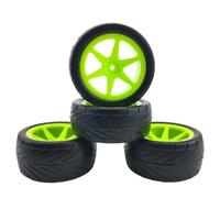 RC Coche NeumáTico Piezas para HPI para WR8 Running Broker De Carretera para Carrera Plano LC 1/10 Vehículo Todoterreno 4 Piezas para De Vehículo Todoterreno 1/10
