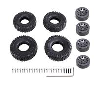 RC Coche NeumáTico Piezas para MN D90 98 99S 78 82 99sV2 para WPL C14 C24 C34 1/2 1/16 Neumático para Tipo Clip Metal Blando Piel RC Accesorios Autos Actualizaciones Reemplazo(Gray)