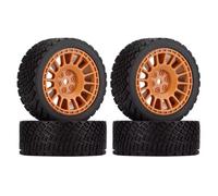 RC Coche NeumáTico Piezas para Rolly XV02 para TT01 LCPTG FW06 1/10 4 Piezas Llantas Goma Coche RC 12 Mm Hexagonales Y 68 Accesorios Mejoras Reemplazo Reparación(Brown)