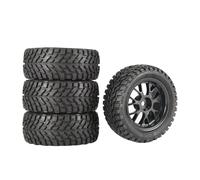 RC Coche NeumáTico Piezas para Wltoys 144001 para Juguetes para Hot Wheels 4 Piezas De Neumáticos De Goma De 75 Mm Y 1,9 Pulgadas, Llantas Hexagonales De 12 Mm Coches RC 1/10 1/14 1/16