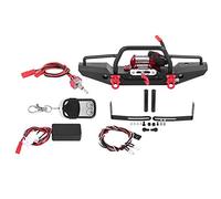 RC Coche Parachoques Delantero con Cabrestante, Parachoques Delantero con Winch Control Remoto Inalámbrico para Traxxas RC Car Crawler Actualizar Parte Accesorios para Modelos de Coches
