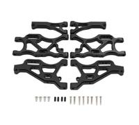 RC Coche Piezas Compatible con Arrma 6S 1/7 para Typhon 6S 1/8 RC, Piezas De Actualización De Coche, Accesorios, Juego De Brazo De Suspensión Delantera Y Trasera De Metal, 6 Uds.(Black)