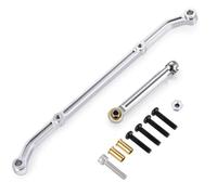 RC Coche Piezas Compatible con Axial para SCX10 1/10 Coche Trepador De Control Remoto, Accesorios, Piezas De Mejora De Camión, Juego De Brazo De Enlace De Dirección De Aluminio(Silver)
