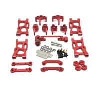 RC Coche Piezas para Wltoys 1/14 144001 144002 144010 1/12 124016 124017 124018 124019 124007 para RIaarIo XDKJ-001 XDKJ-006 AM-X12 RC Piezas De Mejora Accesorios De Piezas De Metal(Red)