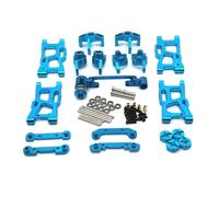 RC Coche Piezas para Wltoys 1/14 144001 144002 144010 1/12 124016 124017 124018 124019 124007 para RIaarIo XDKJ-001 XDKJ-006 AM-X12 RC Piezas De Mejora Accesorios De Piezas De Metal(Blue)