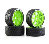RC Coche Rueda Neumáticos Compatible Con Arrma 1/7 Para Felony Para FSR Para El Modelo GT RC Piezas De Actualización Coche 4 Uds 53/107 42/100 Neumático 17mm Rueda Hexagonal Neumático De Coche RC(Gree