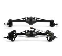 RC Coches Piezas para Axial para Capra UTB10 1,9 para UTB 1/10 Coche Trepador Control Remoto Piezas Mejora 2 Uds Metal CNC Currie F9 Portal Eje Delantero Y Trasero(Black)