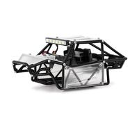 RC Coches Piezas para Axial para SCX24 C10 JLU para Bronco Piezas De Mejora 1/24 Coche Trepador De Control Remoto Nylon Rock para Buggy Body Shell Kit De Chasis(Unassembled Clear)