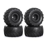 RC Coches Piezas para FMS para FCX24 para Axial para SCX24 para AX24 1/24 Coche Trepador Control Remoto Piezas Mejora 4 Uds 52mm 1,0 "para Juego Neumáticos Llanta Rueda Camión para Monster(Black)