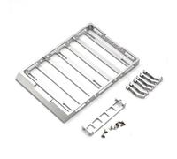 RC Coches Piezas Para FMS Para Tormenta Desierto Para Arizona Red Para Rabbit Para Fire Para Horse 1/18 RC Coche Control Remoto Accesorios Metal Portaequipajes(Silver)