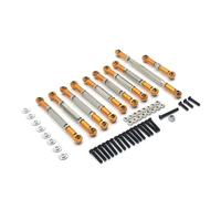 RC Coches Piezas para MN para D90 MN99S 10 Uds Metal Ajustable para Varilla Enlace del Chasis Enlace Dirección Servo Conjunto Varillas RC Piezas Mejora Coche(Yellow)