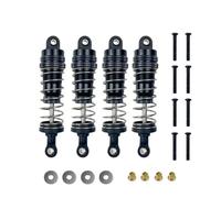 RC Coches Piezas Para MN86K MN86KS MN86 1/12 Amortiguador Metal 4 Piezas Para Coche RC Actualización Accesorios Juguete Repuesto Reparación Modificación(Black)