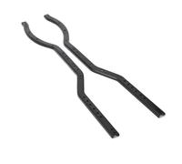 RC Coches Piezas para SCX10 90046 90047 RC Crawler 2 Marcos Laterales De Viga Metálica Negra para Chasis 110 G 415 Mm 16,34 Pulgadas 1 Par