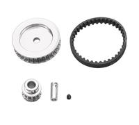 RC Coches Piezas Para Traxxas Para TRX4 Para TRX6 1/10 12T Y 30T Sistema Transmisión Por Correa Engranajes Piezas Bricolaje Mejoradas Para Coches RC Crawler(Silver)