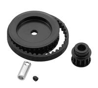 RC Coches Piezas Para Traxxas Para TRX4 Para TRX6 1/10 12T Y 30T Sistema Transmisión Por Correa Engranajes Piezas Bricolaje Mejoradas Para Coches RC Crawler(Black)