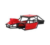 RC Coches Piezas para TRX4M Actualización 1/18 RC Crawler Rock Tarantula Nylon para Buggy Body Shell Chasis Kit(Unassembled Red)