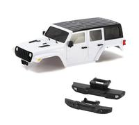 RC Coches Piezas para TRX4M para Bronco para Defender For Chassis 1/18 RC Crawler 6.10in Distancia Entre Ejes ABS Hardtop Body Kit con Parachoques Delantero Trasero(White)