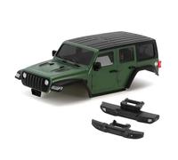 RC Coches Piezas para TRX4M para Bronco para Defender For Chassis 1/18 RC Crawler 6.10in Distancia Entre Ejes ABS Hardtop Body Kit con Parachoques Delantero Trasero(Green)
